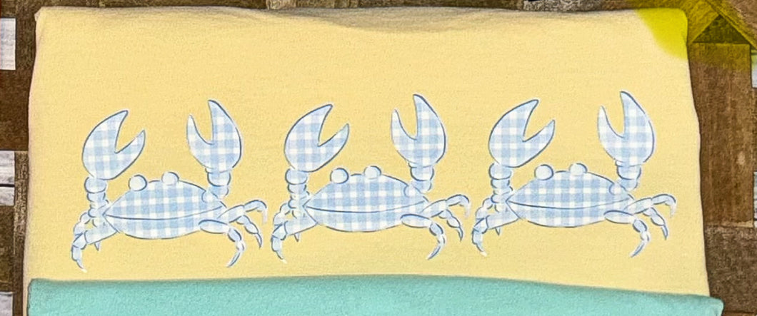 Yellow Crab Trio- DESIGN ON FRONT
