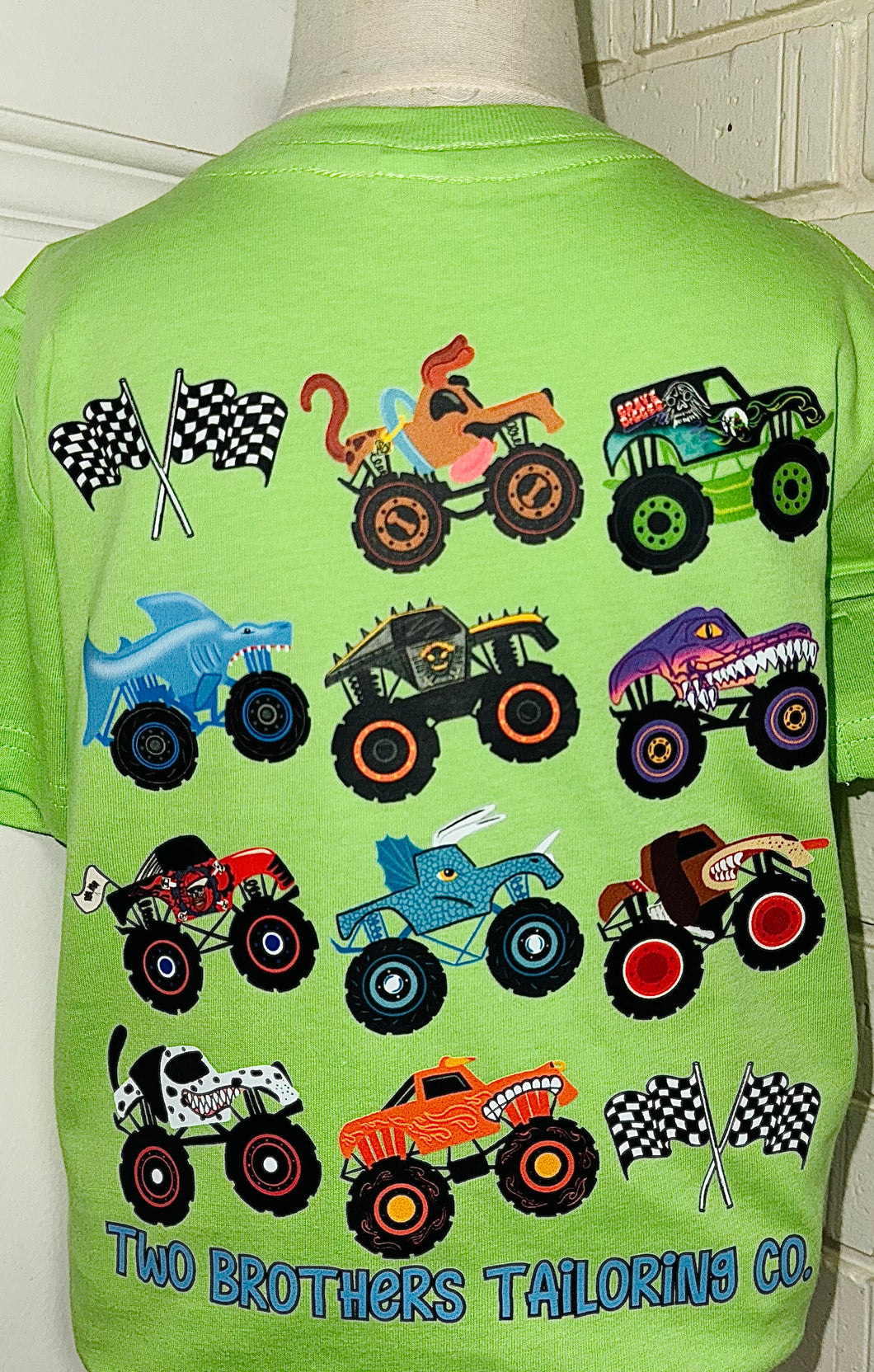 Bright Green Monster Truck Tee