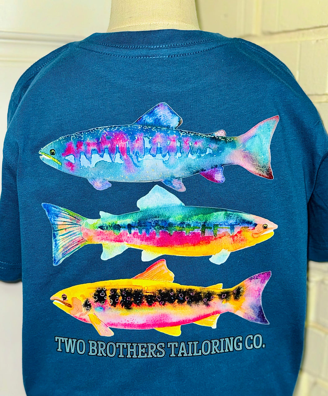 Colorful Fish Tee - Indigo