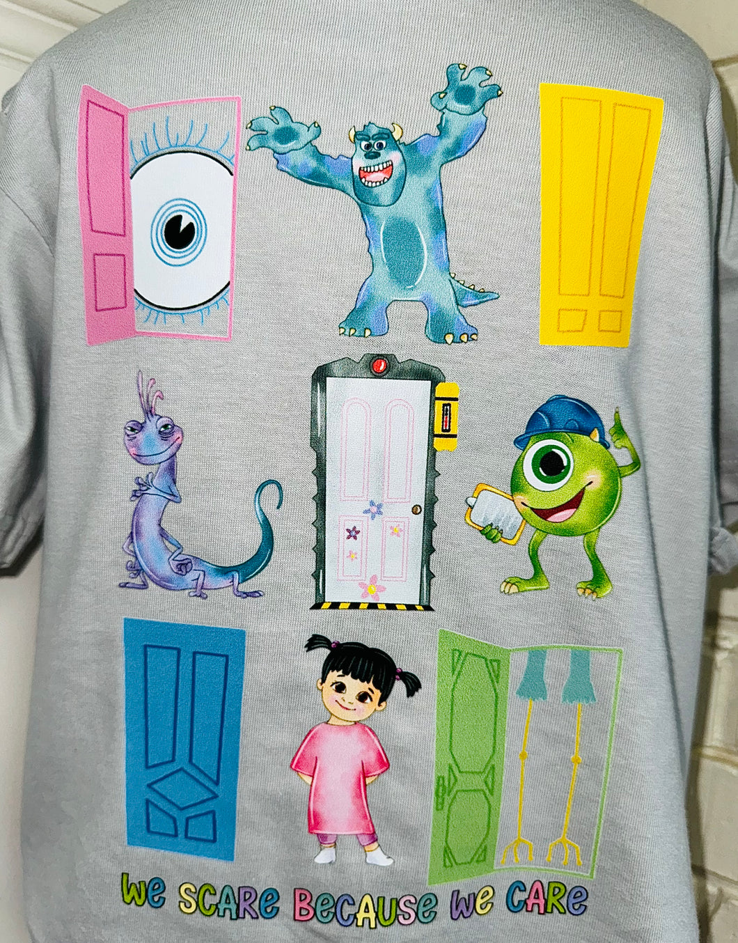 WE SCARE BECAUSE WE CARE TEE