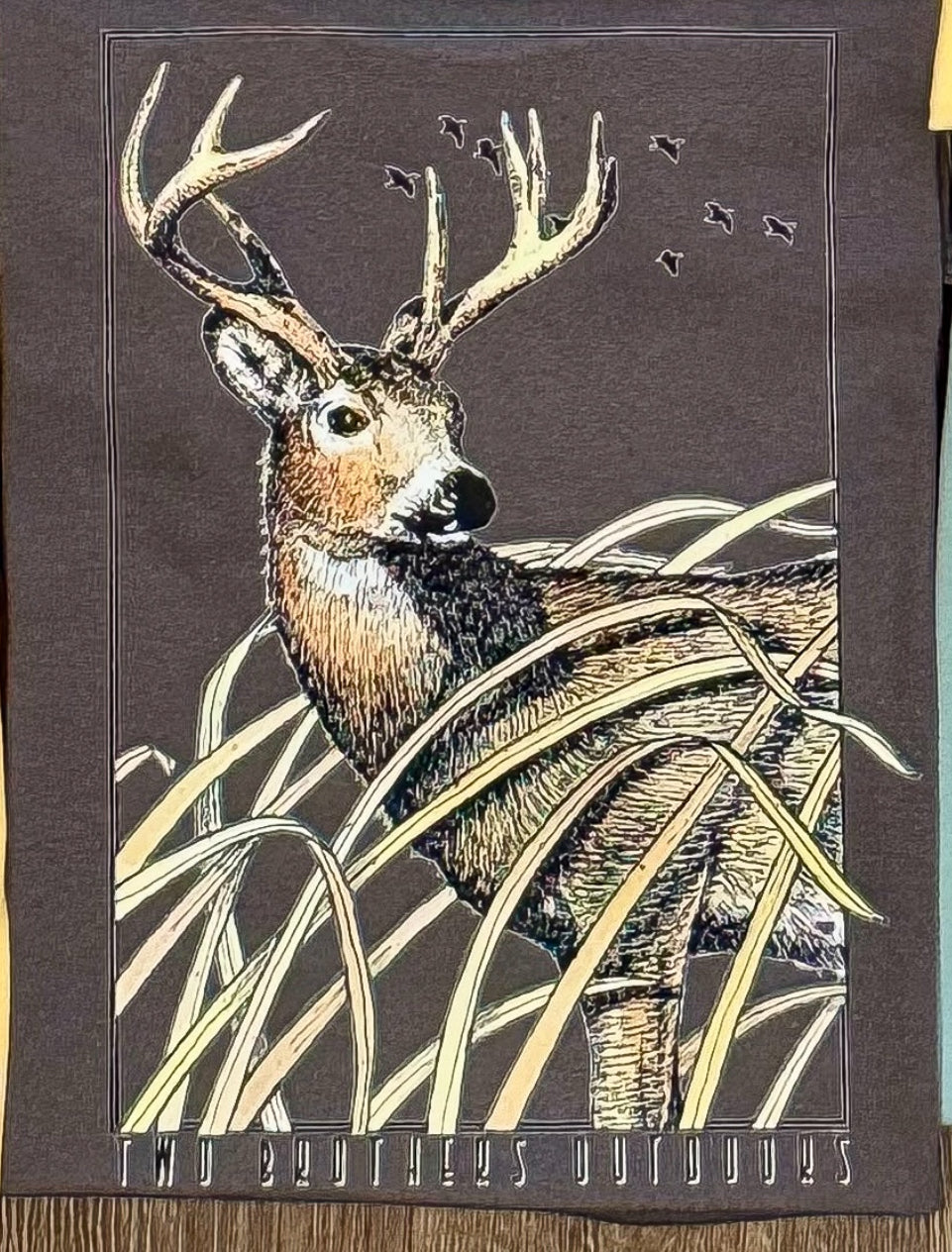 Dark Grey Deer Sketch Tee