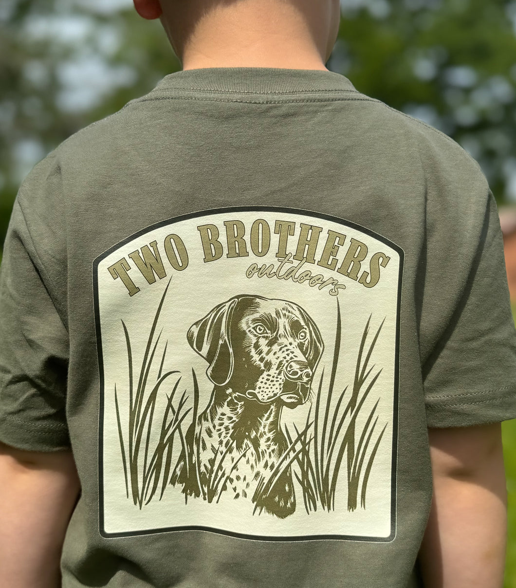 Classic Outdoor Tee in deep green