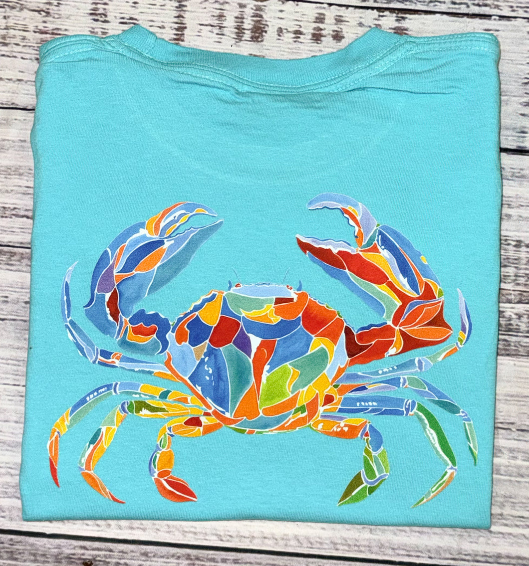 Colorful Crab Tee- back design