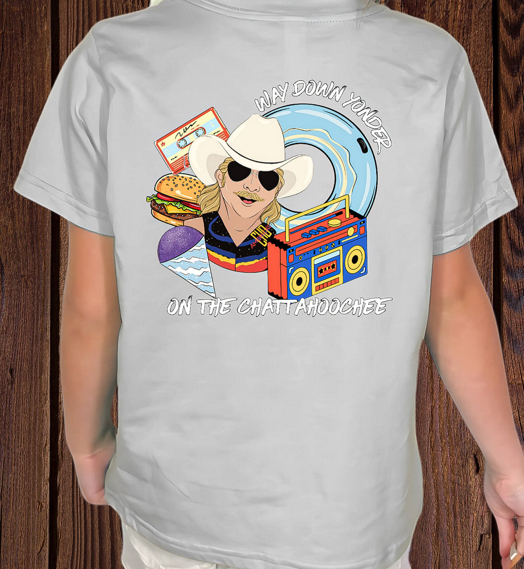 Way down yonder tee on grey
