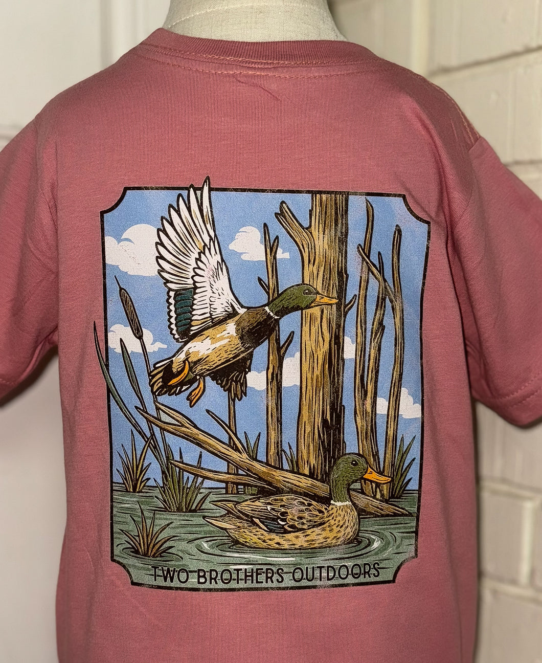 Outdoor Mallard tee on Mauve