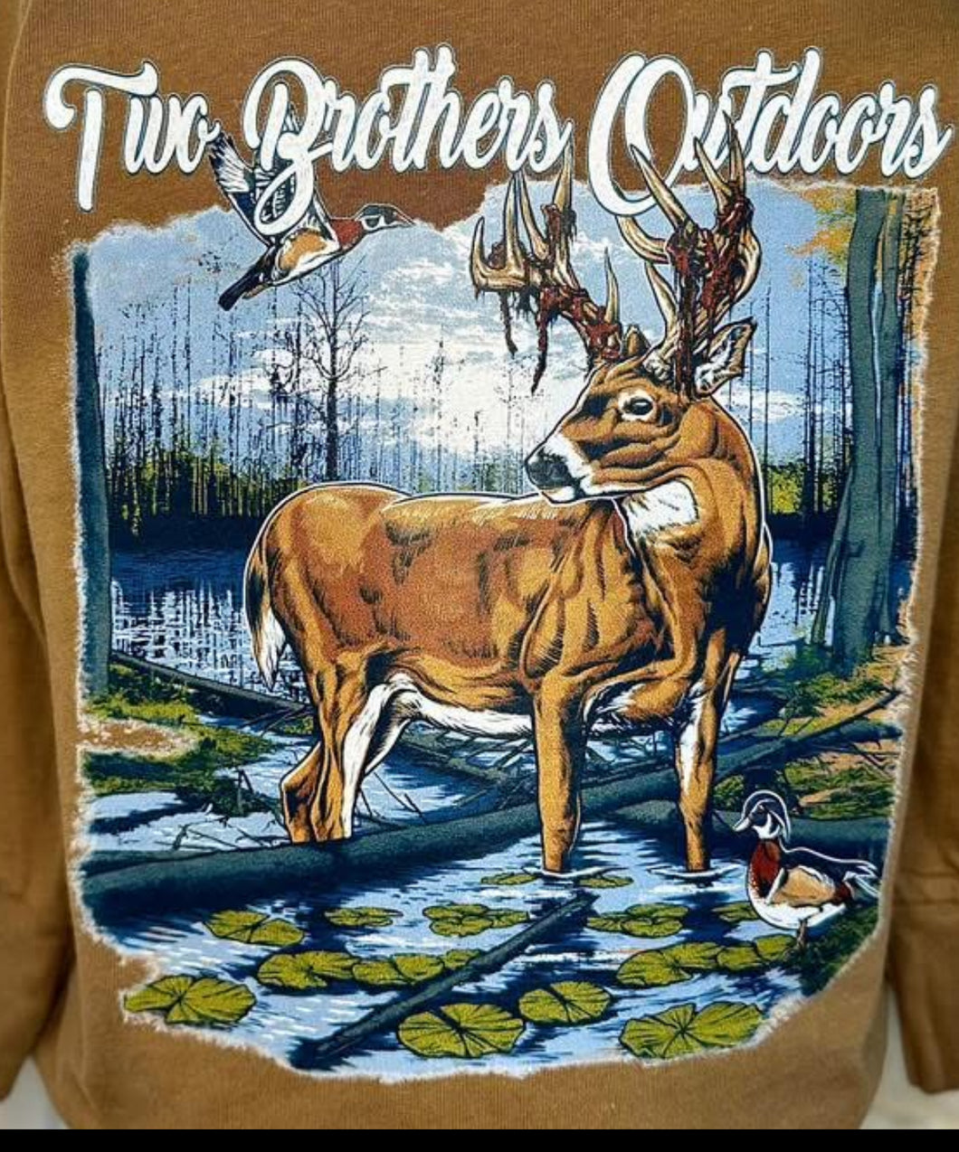 Brown outdoors tee short sleeve