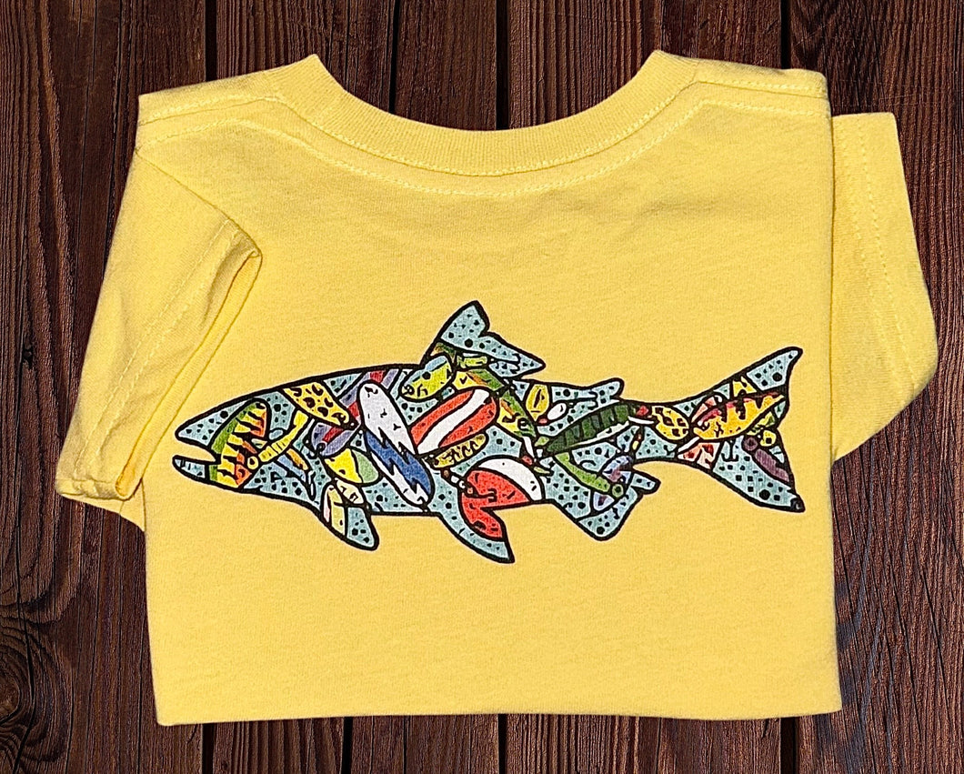 Yellow Colorful Fish Tee