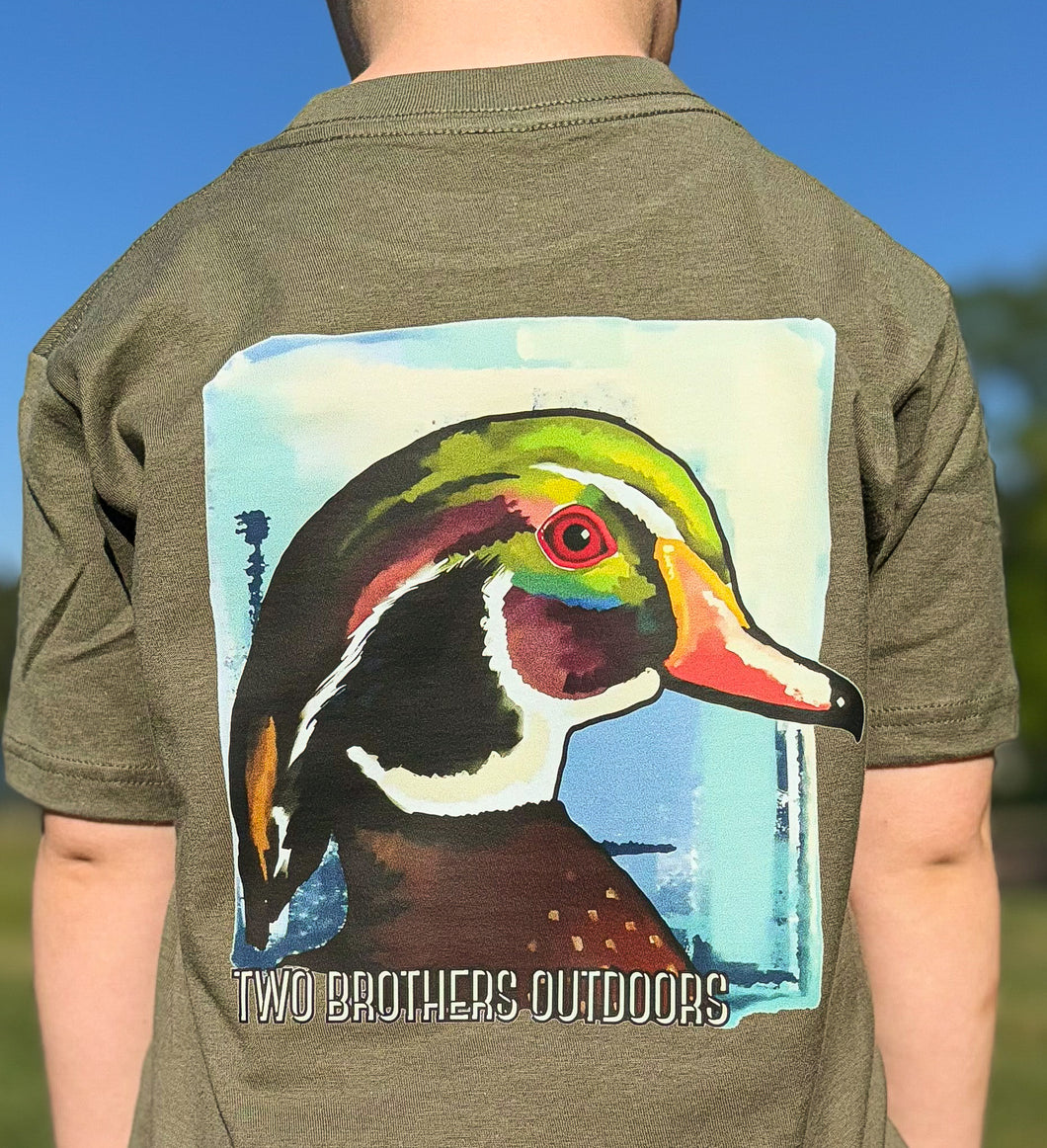 abstract duck art tee