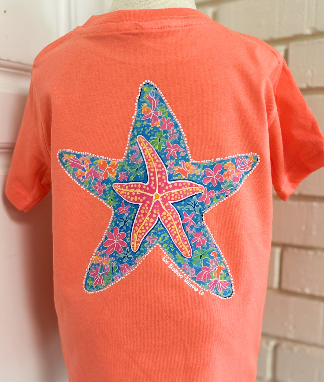 Neon Orange Starfish Tee