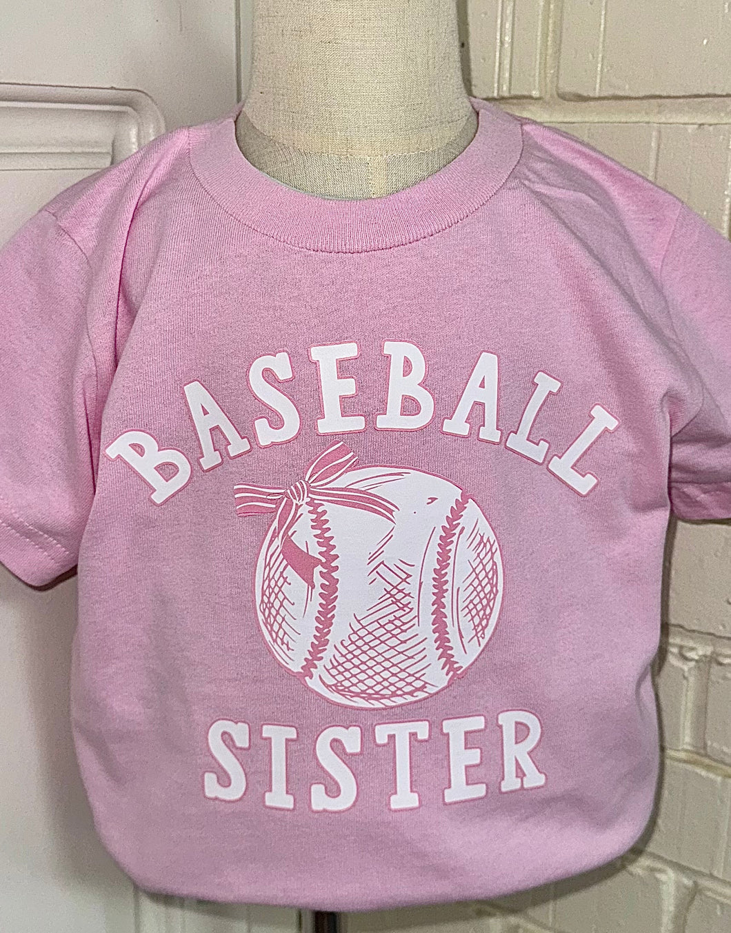 LONG SLEEVE Baseball Sister Tee- front design